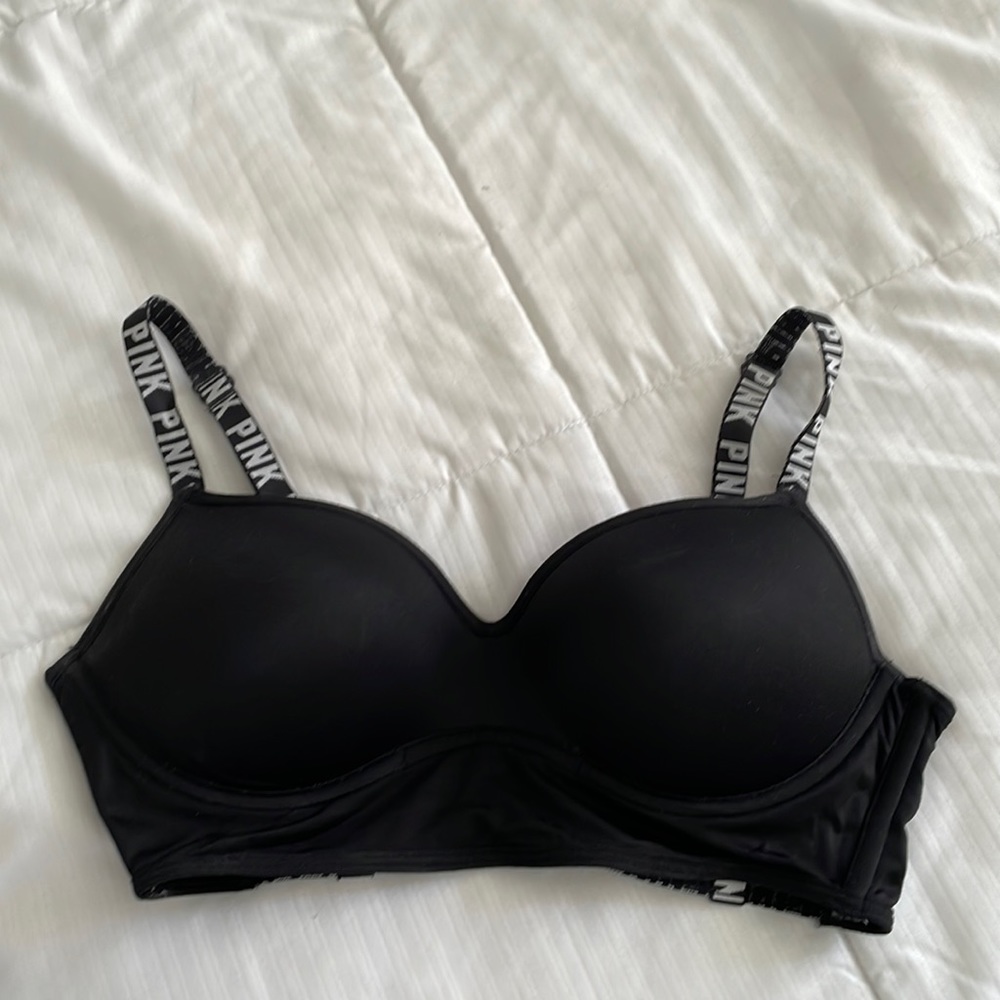 PINK black bra with back cut outs